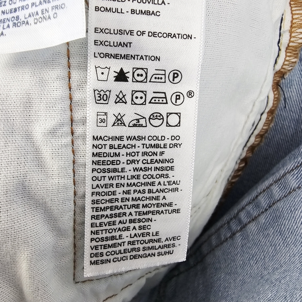Levi's 501 Original Jean Shorts #563270213 Button Fly NWT - Picture 9 of 11